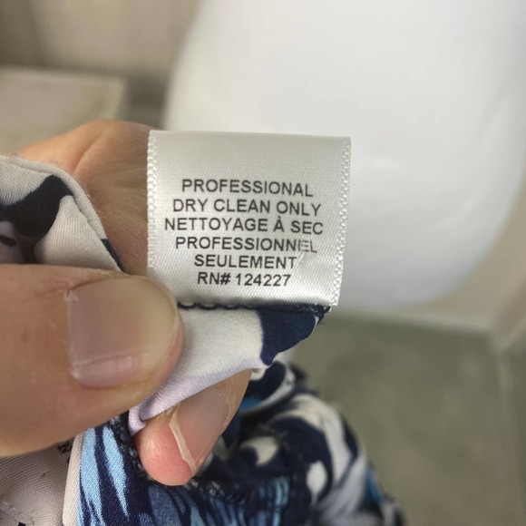 Misa Los Angeles Dress Mini Floral White Blue Nehda Botanical Size Medium - Picture 12 of 15